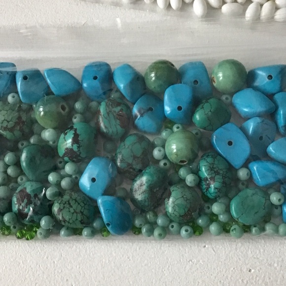 50% OFF if Bundled - Assorted Beads in Green and Blue - Mainly Acrylic 300 gm - Picture 6 of 9